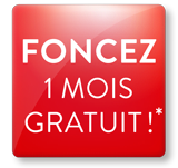 Foncez, 1 mois gratuit !*